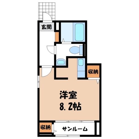 東武宇都宮駅 バス17分  弁天橋下車：停歩14分 1階の物件間取画像